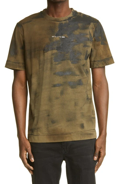 Shop Alyx Change Of Heart Treated Graphic Tee In Camo Dark Olive