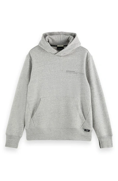 Shop Scotch & Soda Club Nomade Hoodie In Grey Melange