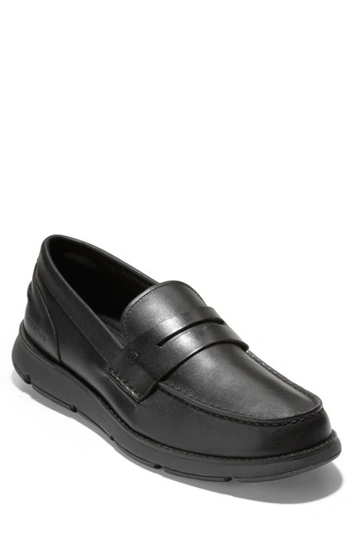 Shop Cole Haan Zerogrand Penny Loafer In Black/ Black