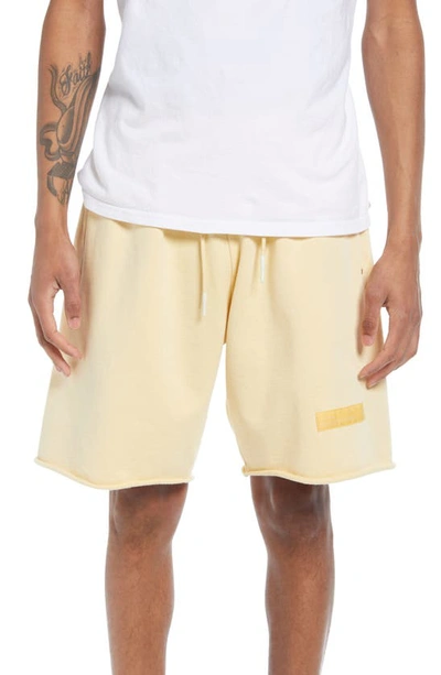 Shop Scotch & Soda Organic Cotton Drawstring Waist Shorts In Flax