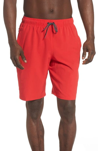 Shop Nike Contend Volley Swim Trunks In University Red