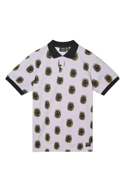 Shop Wesc Antarctic Happy Polo In Orchid Hush