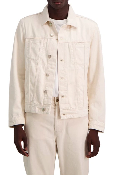 Shop Amendi Bill Denim Jacket In Natural White