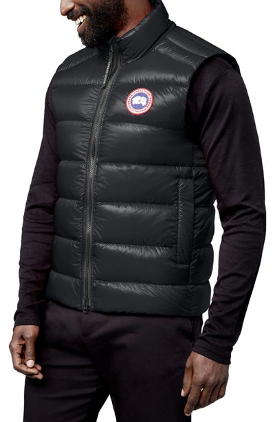 Shop Canada Goose Crofton Water Resistant Packable Quilted 750-fill-power Down Vest In Black