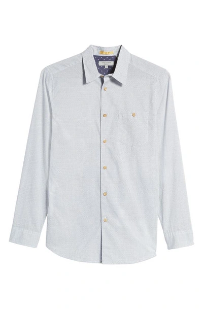 Shop Ted Baker Taco Button-up Shirt In White