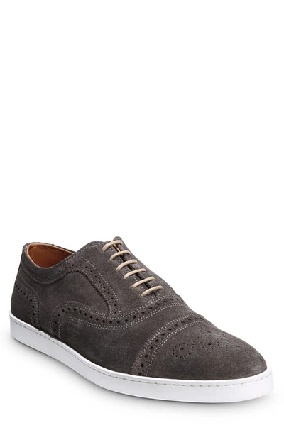 Shop Allen Edmonds Strand Cap Toe Oxford Sneaker In Grey Suede