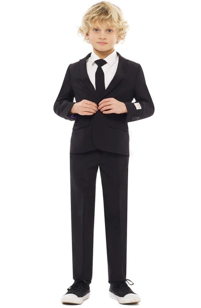 Shop Opposuits Kids' Two-piece Suit & Clip-on Tie In Black