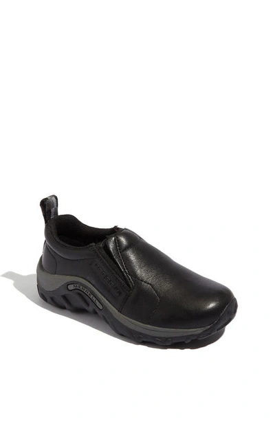 Shop Merrell 'jungle Moc' Leather Slip-on In Black