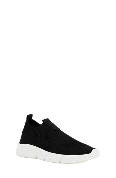 Shop Geox Aril Woven Slip-on Sneaker In Black