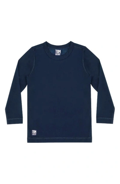 Tom & Teddy Boys' Long Sleeve Rash Guard - Little Kid, Big Kid In Deep Blue