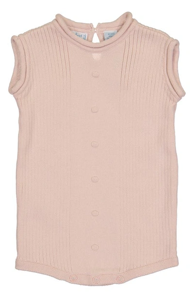 Shop Feltman Brothers Sleeveless Knit Romper In Blush