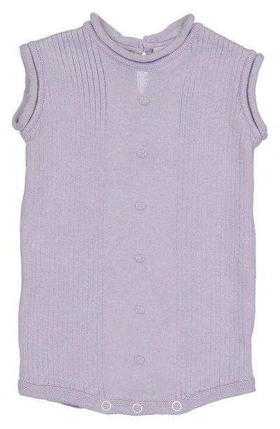 Shop Feltman Brothers Sleeveless Knit Romper In Lilac