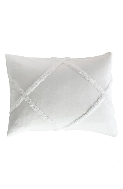 Shop Peri Home Chenille Lattice Sham In White