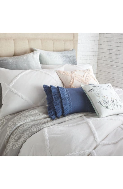 Shop Peri Home Chenille Lattice Comforter Set In White