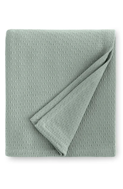 Shop Sferra Corino Blanket In Seagreen
