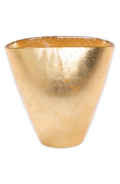 Shop Vietri Moon Glass Vase In Gold