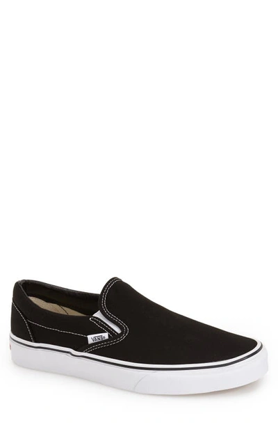 Shop Vans Classic Slip-on Sneaker In Black