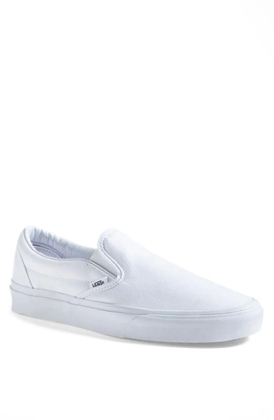 Shop Vans Classic Slip-on Sneaker In True White