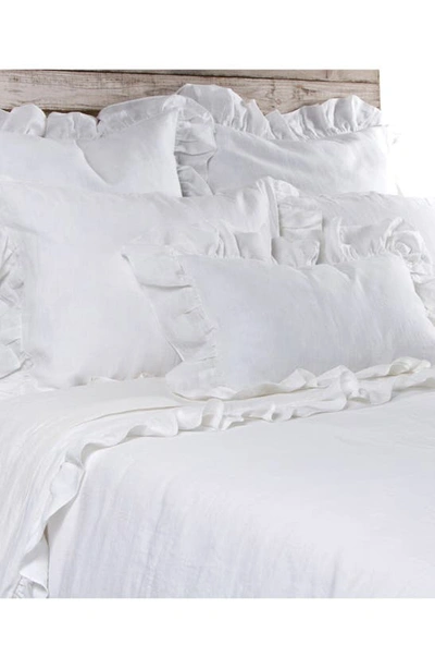 Pom Pom At Home 'charlie' Linen Duvet Cover In White
