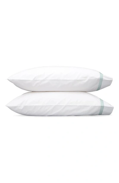 Shop Matouk Lowell 600 Thread Count Set Of 2 Pillowcases In Opal