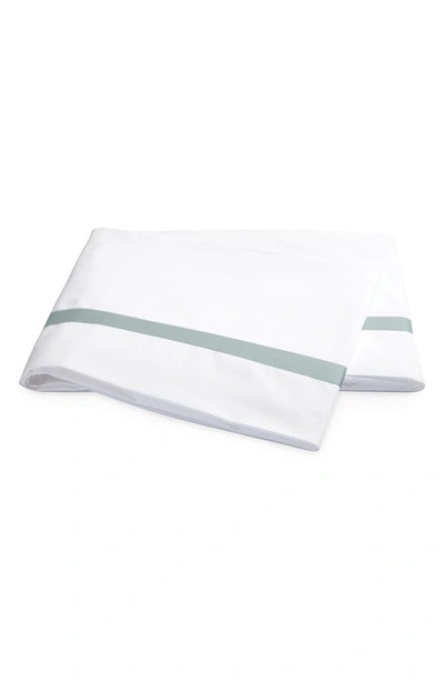 Shop Matouk Lowell 600 Thread Count Flat Sheet In Opal