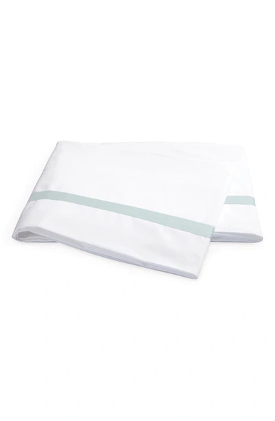 Shop Matouk Lowell 600 Thread Count Flat Sheet In Pool