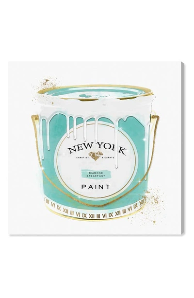 Shop Oliver Gal New York Fashion Paint Canvas Wall Art In Green