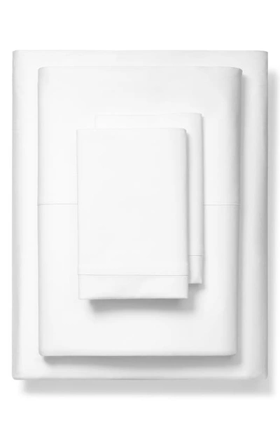 Boll & Branch Classic Hemmed 300 Thread Count Organic Cotton Sheet Set In White