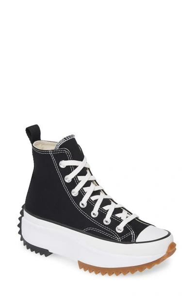 Shop Converse Chuck Taylor® All Star® Run Star Hike High Top Platform Sneaker In Black/ White/ Gum