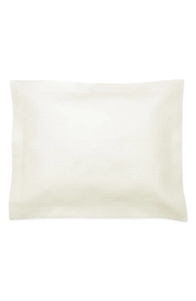 Shop Matouk Alba 600 Thread Count Quilted Sham In Ivory
