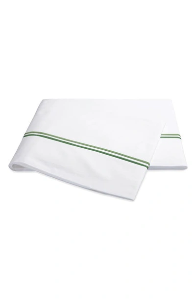 Shop Matouk Essex 350 Thread Count Flat Sheet In Green