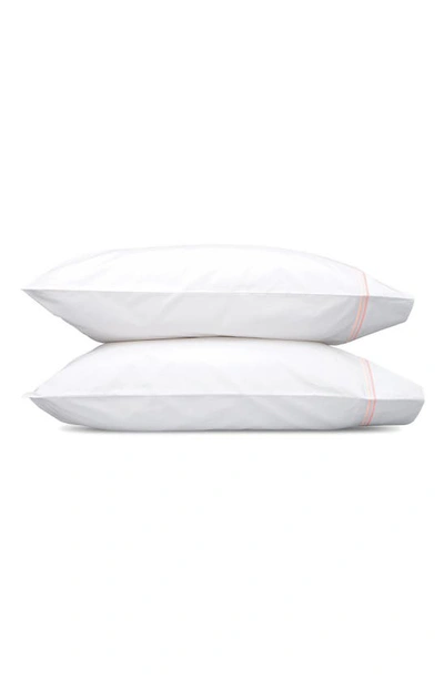 Matouk Essex 350 Thread Count Set Of 2 Pillowcases In Pink