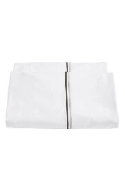 Matouk Essex Duvet Cover In Charcoal