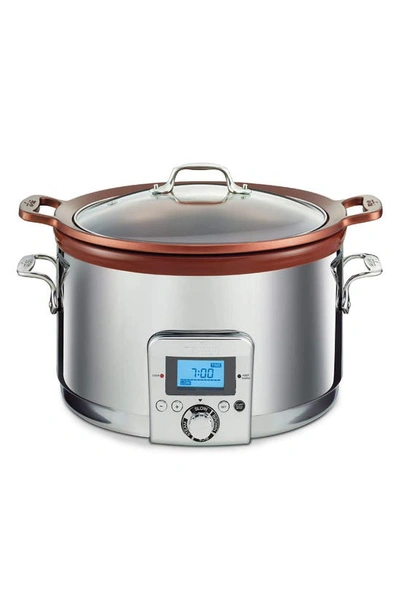 Shop All-clad Gourmet 5-quart Slow Cooker In Silver