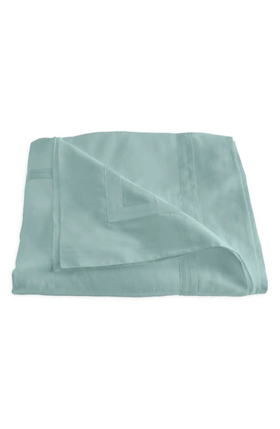 Shop Matouk Nocturne Duvet Cover In Aquamarine