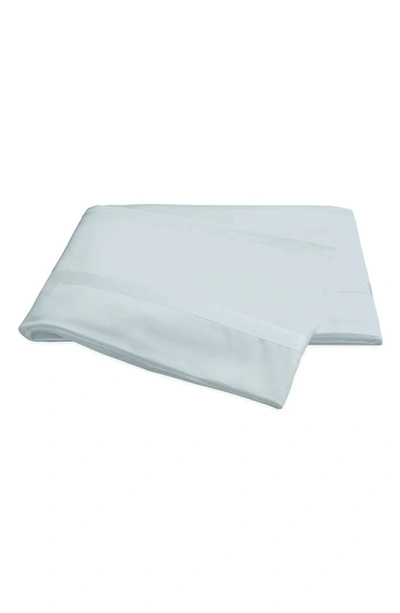 Shop Matouk Nocturne 600 Thread Count Flat Sheet In Pool