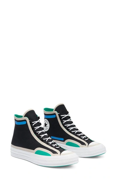 Shop Converse Chuck Taylor All Star 70 High Top Sneaker In Black/ String/ Digital Blue