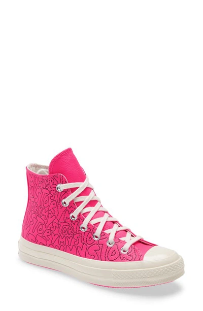 Shop Converse Chuck Taylor All Star 70 High Top Sneaker In Hyper Pink/ Hyper Pink/ Egret