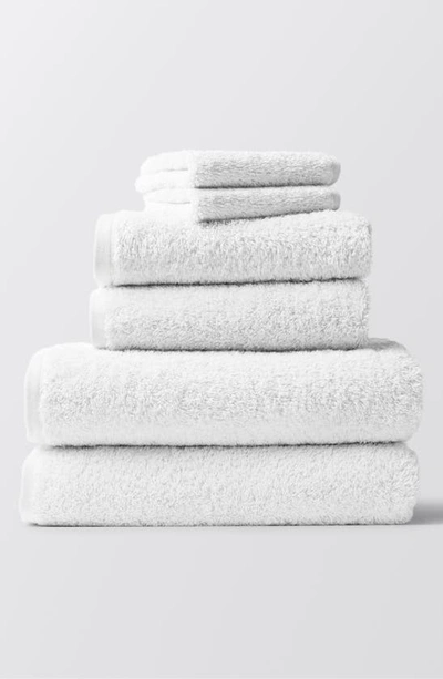 Shop Coyuchi Cloud Loom™ Organic Cotton Bath Essentials In Alpine White