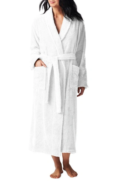 Shop Coyuchi Gender Inclusive Cloud Loom™ Organic Cotton Robe In Alpine White