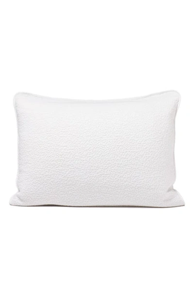 Shop Coyuchi Cascade Matelassé Organic Cotton Sham In Alpine White