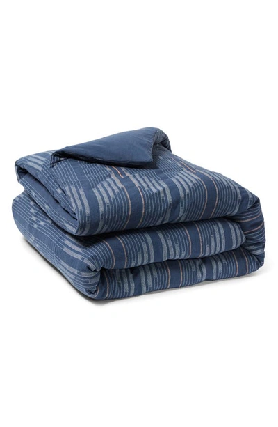 Shop Coyuchi Morelia Jacquard Organic Cotton Duvet Cover In Moonlight Blue