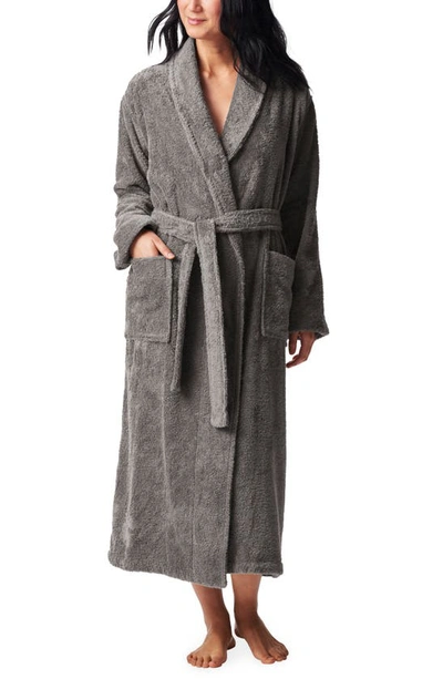 Shop Coyuchi Gender Inclusive Cloud Loom™ Organic Cotton Robe In Slate