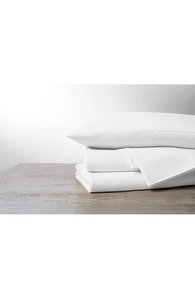 Shop Coyuchi Cloud Brushed Organic Cotton Flannel Sheet Set In Alpine White