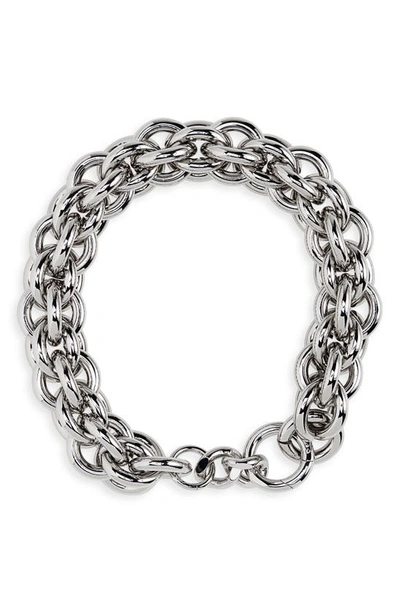 Shop Alyx Chain Necklace In Silver / Grey