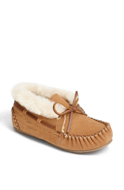 Shop Minnetonka Kids' Charley Bootie In Tan