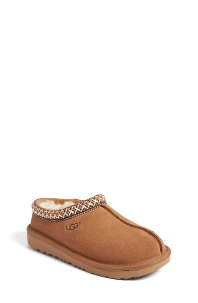 Shop Ugg Kids' Tasman Ii Embroidered Slipper In Chestnut