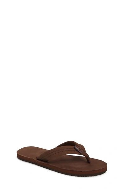 Shop Rainbowr Rainbow Leather Sandal In Expresso