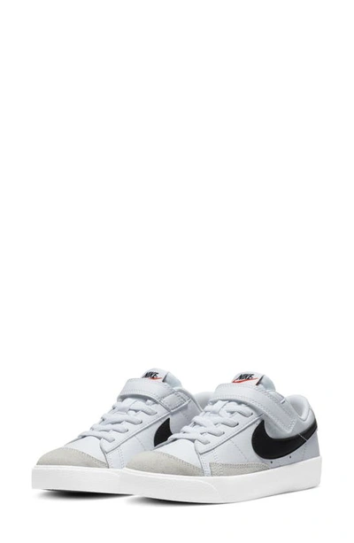 Shop Nike Kids' Blazer Low '77 Low Top Sneaker In White/ Black/ Orange