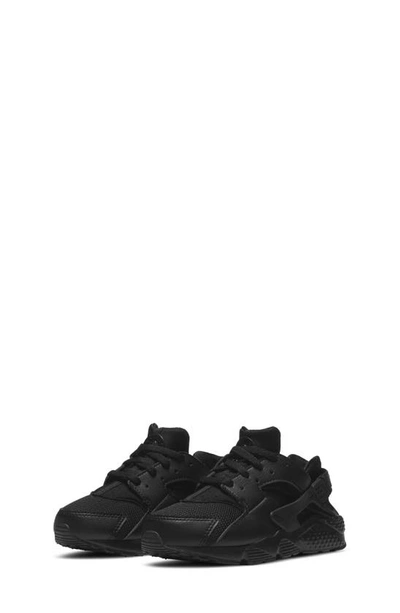 Shop Nike Air Huarache Sneaker In Black/ Black